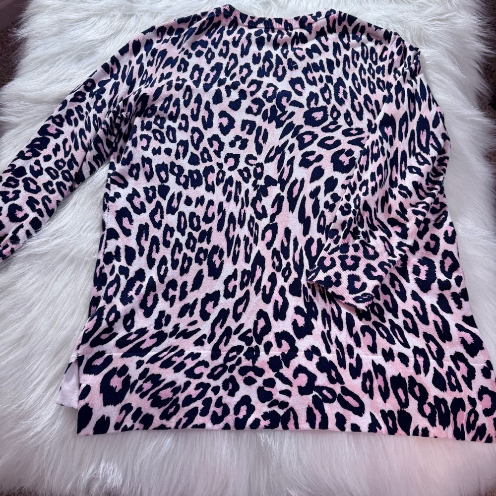 Crown and Ivy Pink and Black light weight cardigan sweater